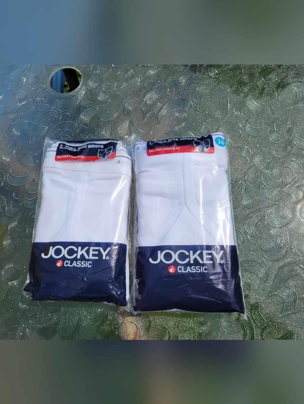 Vintage 2004 Jockey Full Rise Briefs! 3 In Pack. 2 Packs! NIB Size 36